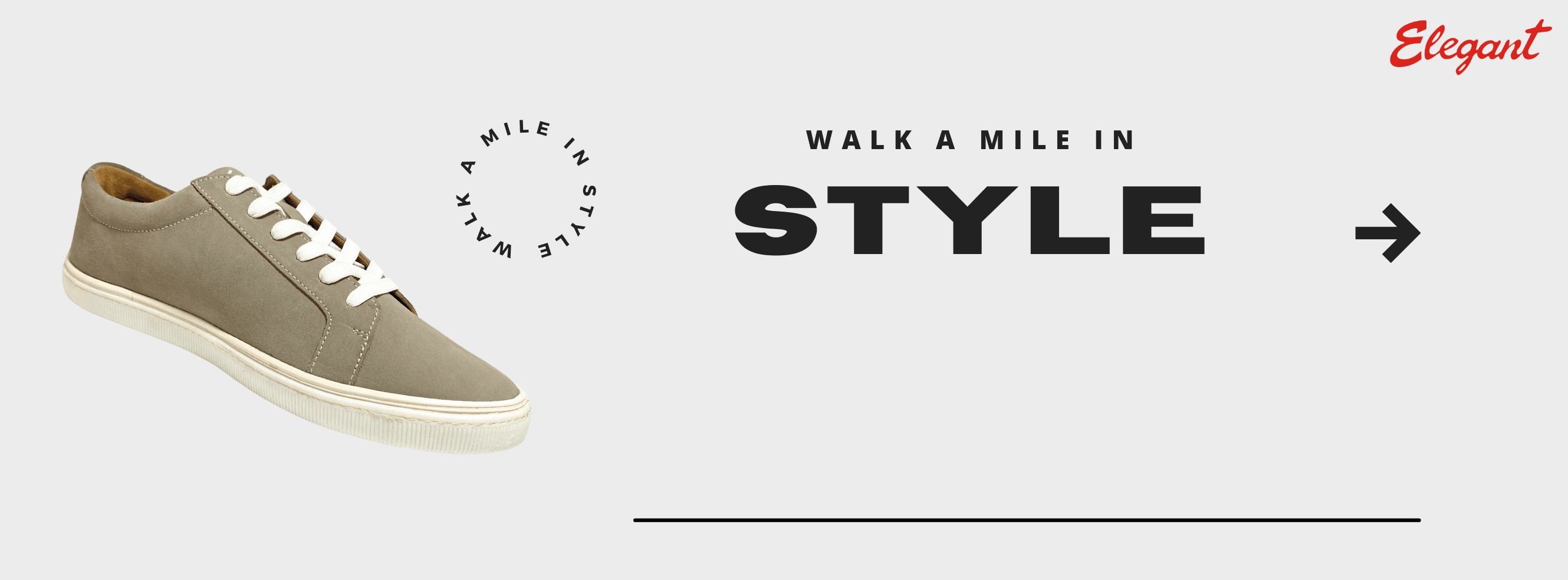 White and Black Minimalist Shoes For Men Facebook Cover